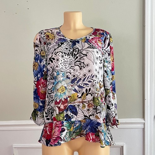 Garden floral blouse - floral, women