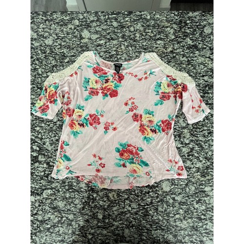 Rue21 womens pink floral cold - pink,