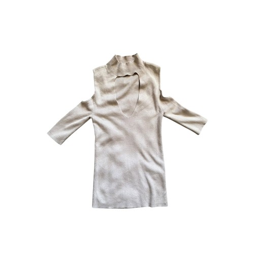 Express beige cold shoulder - express,