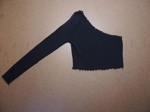 Nasty gal black one shoulder - black,
