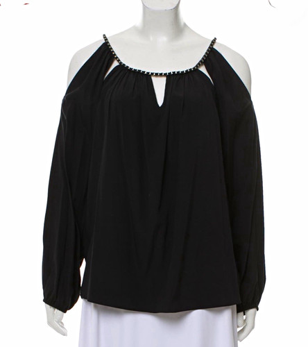 Women black cold shoulder - women's,
