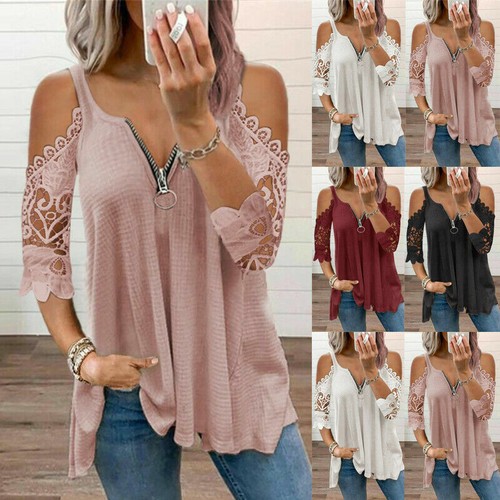 Women summer cold shoulder - cold,
