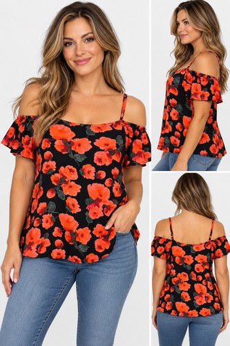 Billabong floral cold shoulder - billabong,